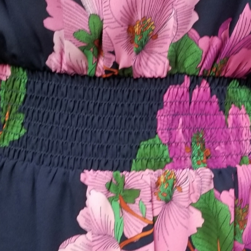 🆕️⬇️Nanette Lepore Floral Smocked High/Low Dress - Picture 8 of 8